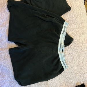 Calvin Klein black mens sweatpants